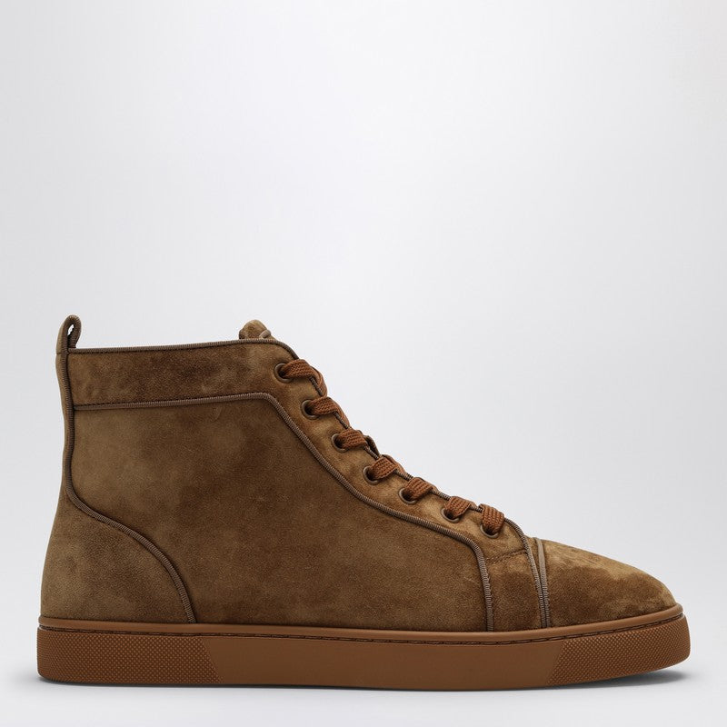 Brown Suede Louis High-top Sneakers