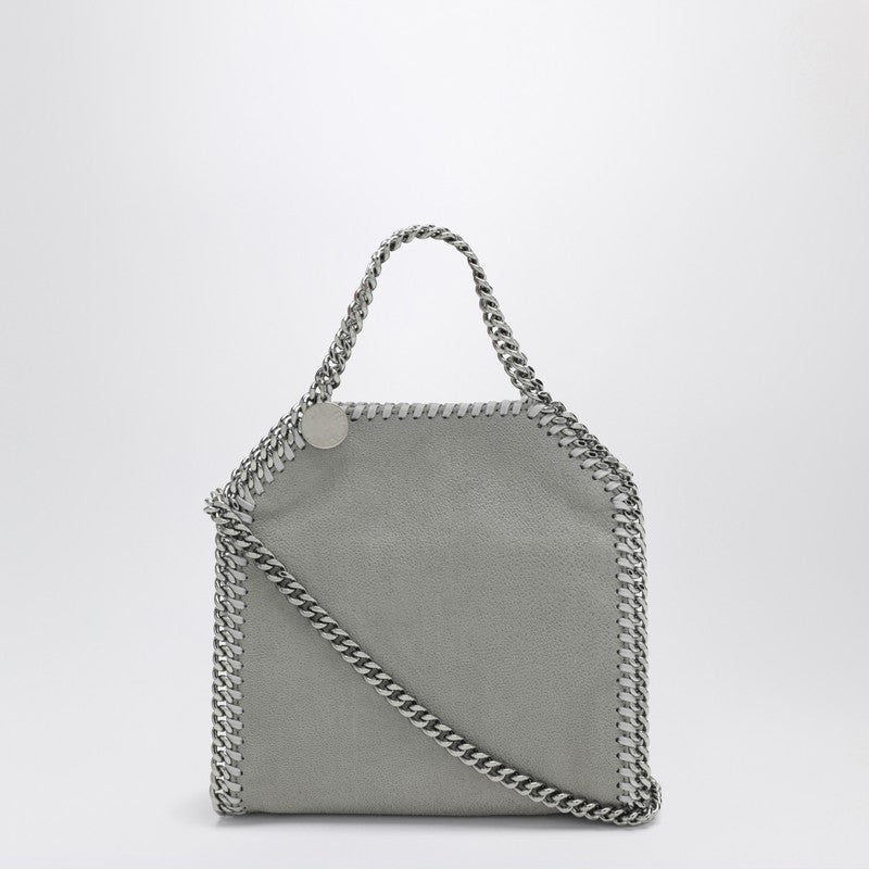 Falabella micro Tote bag in light grey