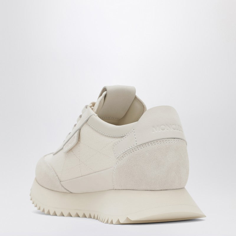 Pacey2 sneaker in beige canvas and leather