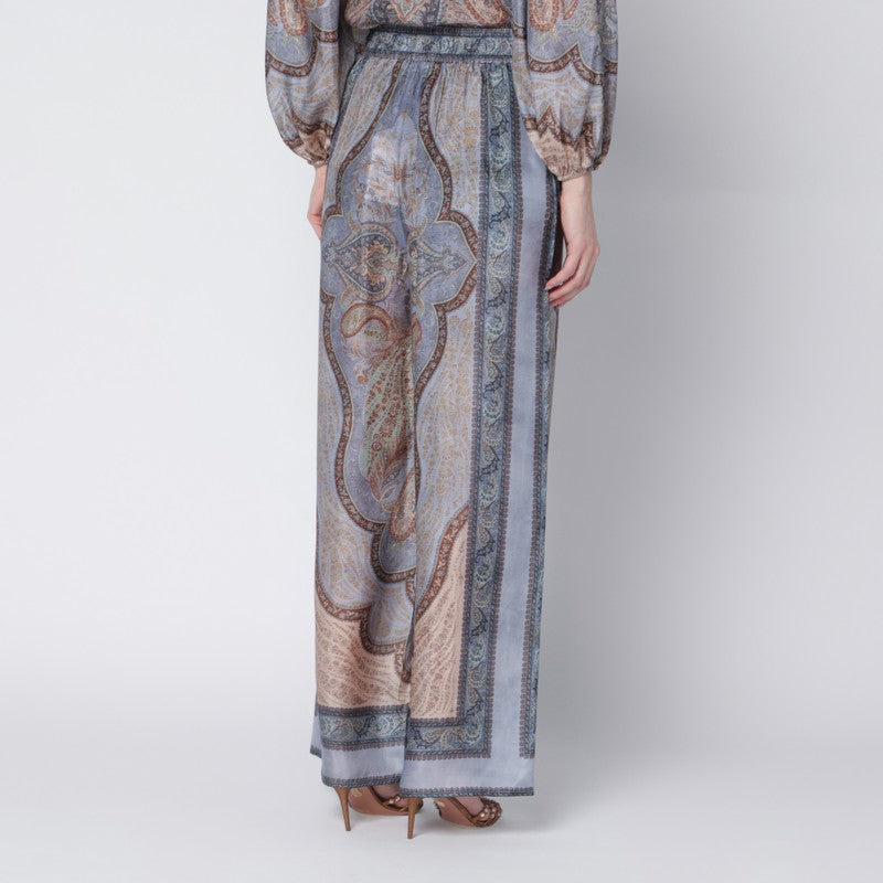 Wanderlust trousers with tapestry print