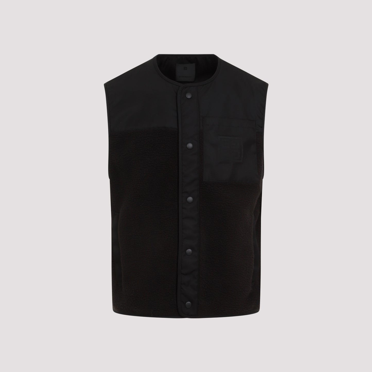 mix material vest 4g pocket-image-1