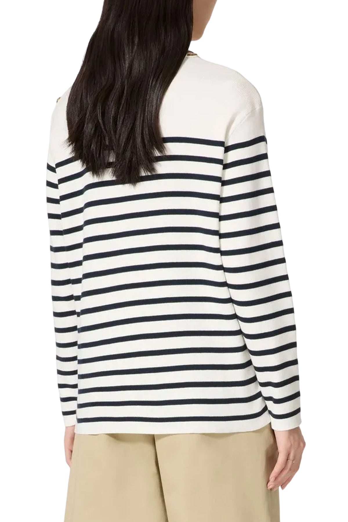 Striped Jersey With Embroidery