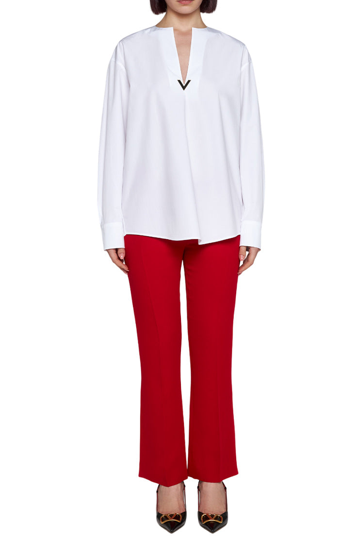 High Waist Cropped Trousers