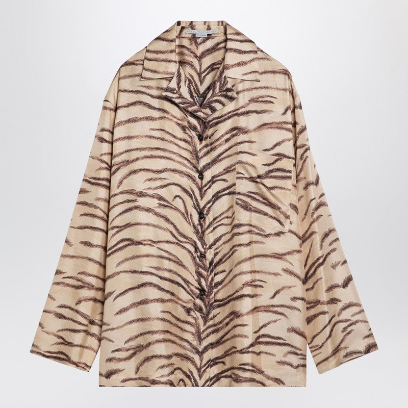 Silk Shirt With Tiger Print
