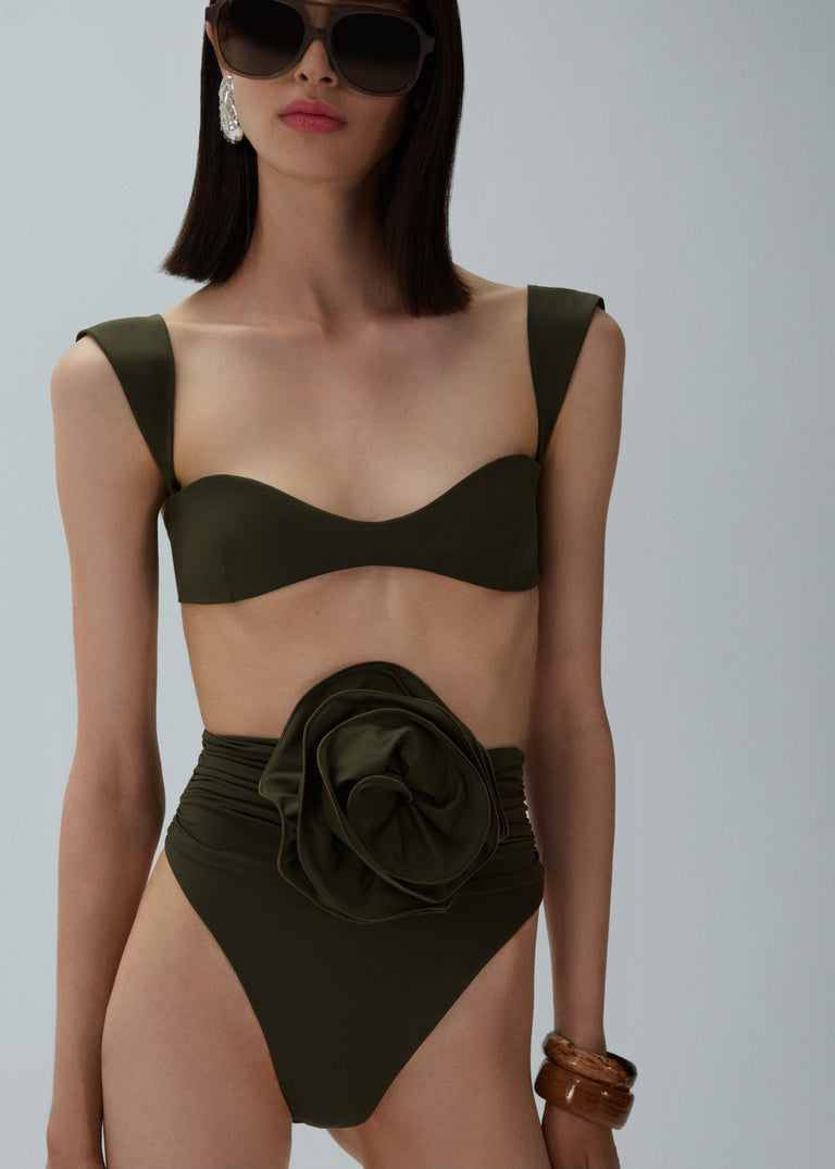 RETRO BUSTIER SWIM TOP