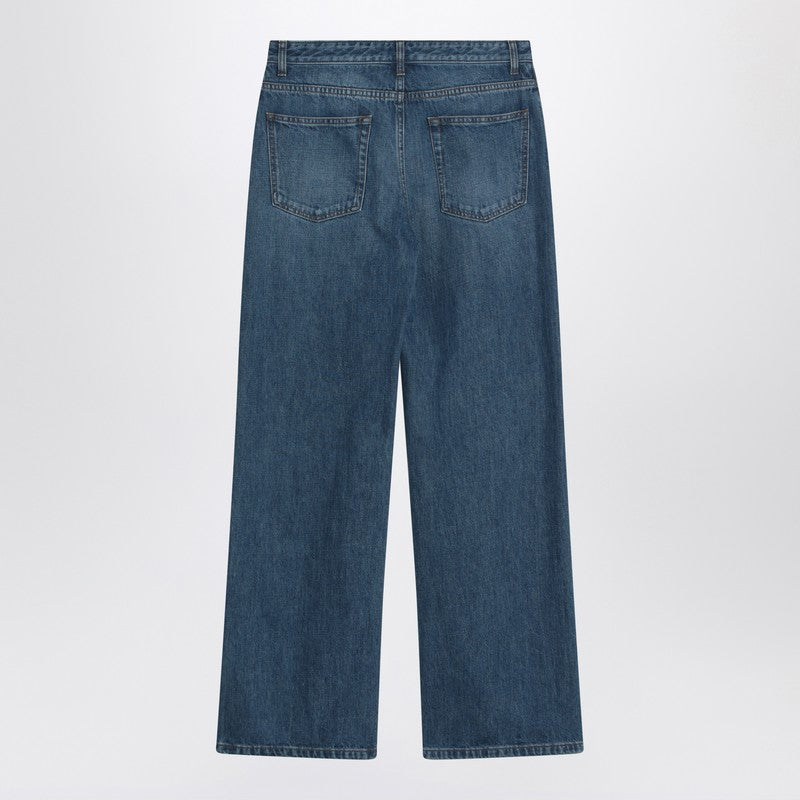 Eglitta wide faded blue jeans