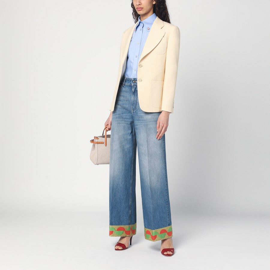 WOOL AND SILK SINGLE-BREASTED JACKET