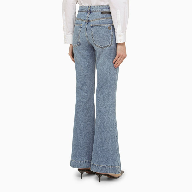Falabella mid vintage blue wide leg jeans