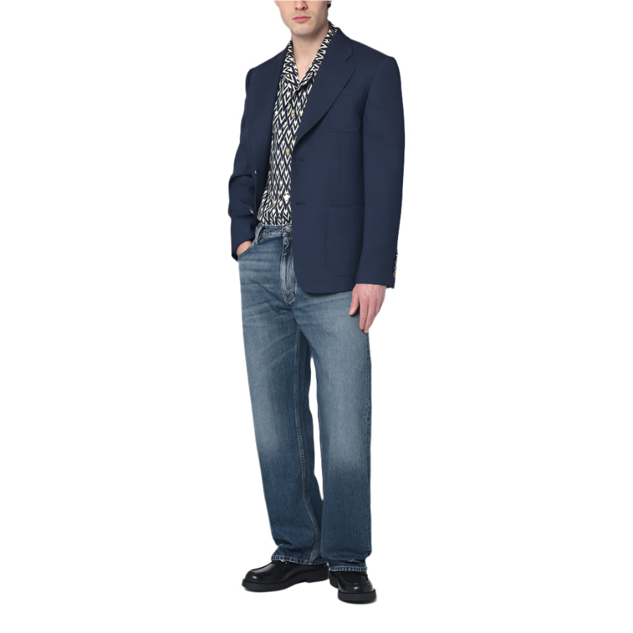 SINGLE-BREASTED WOOL JACKET