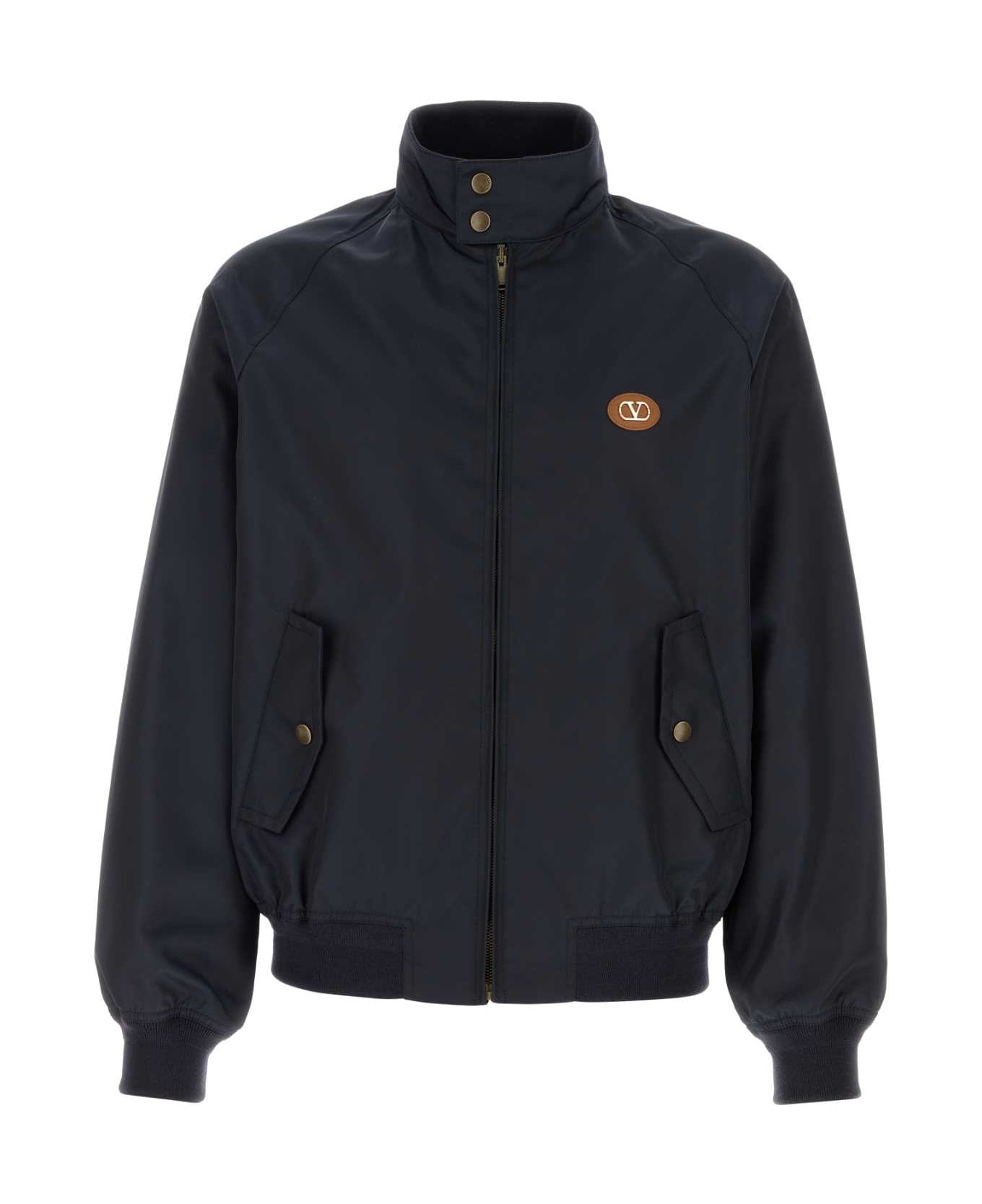 NYLON V LOGO JACKET