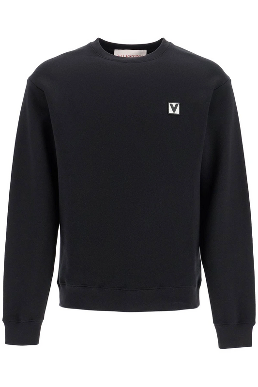 CREWNECK SWEATSHIRT WITH CHEZ VALENTINO PATCH