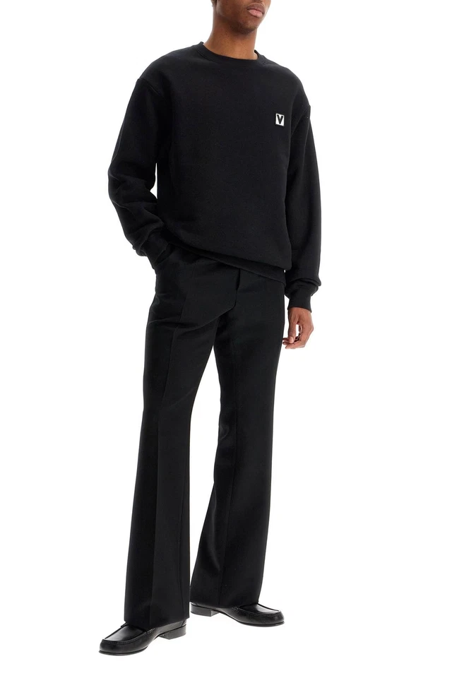 CREWNECK SWEATSHIRT WITH CHEZ VALENTINO PATCH