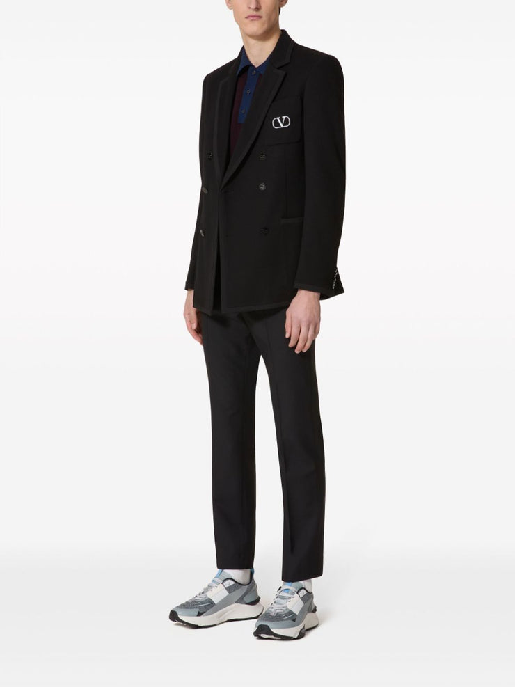 WOOL AND MOHAIR TROUSERS