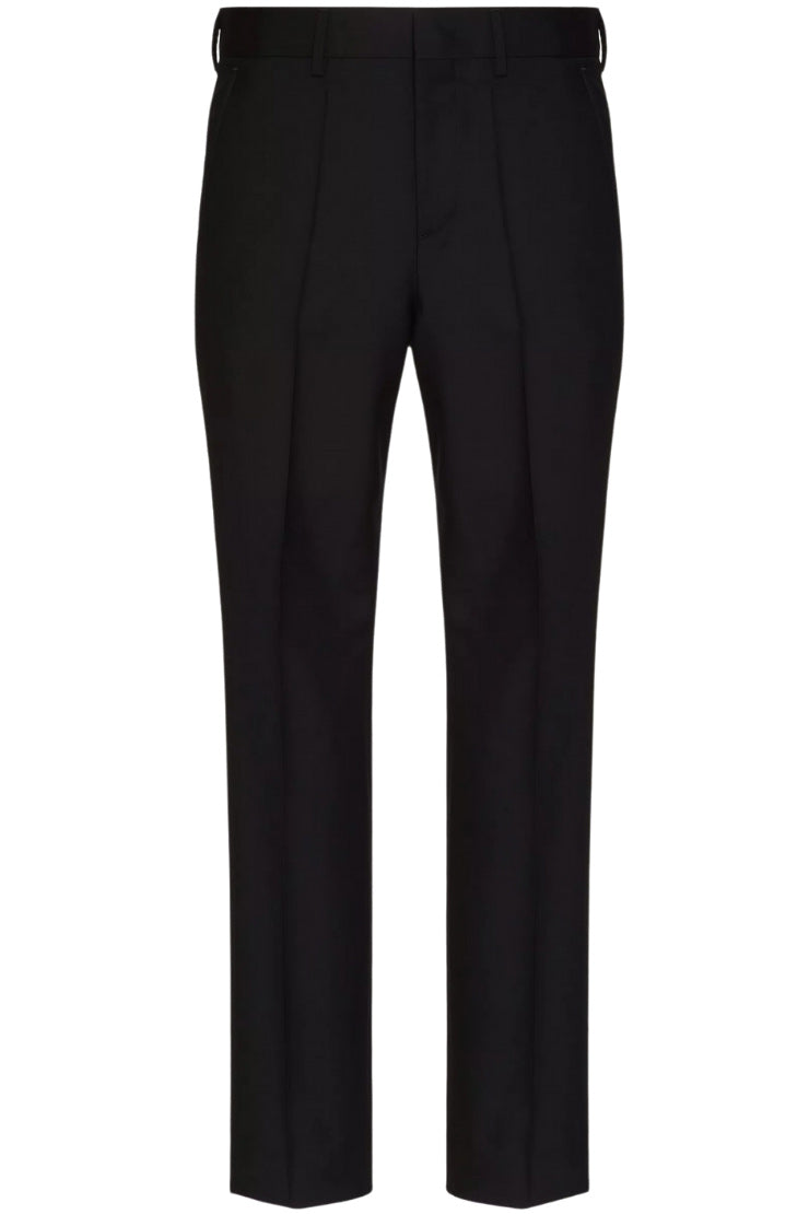 WOOL AND MOHAIR TROUSERS