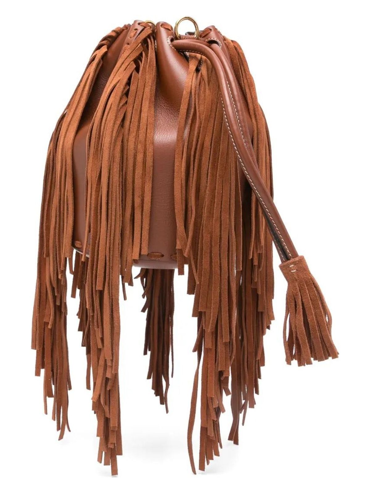 LEATHER BUCKET BAG