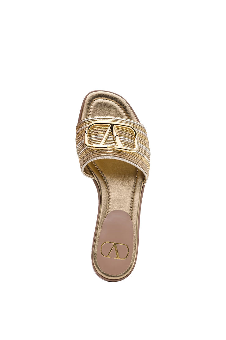 V-LOGO FLIP FLOPS TEXTILE