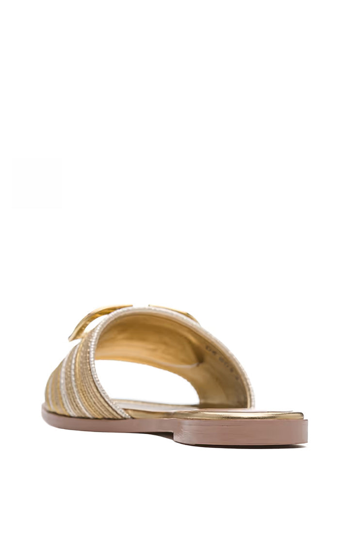 V-LOGO FLIP FLOPS TEXTILE