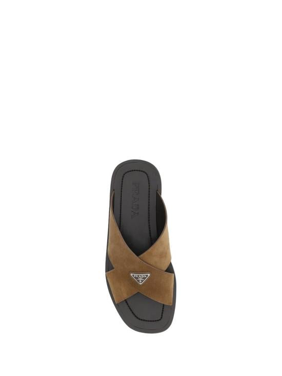 CRISS CROSS SLIDES SANDALS