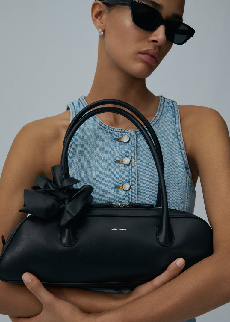 BRIGITTE TRAPEZE BAG IN LEATHER