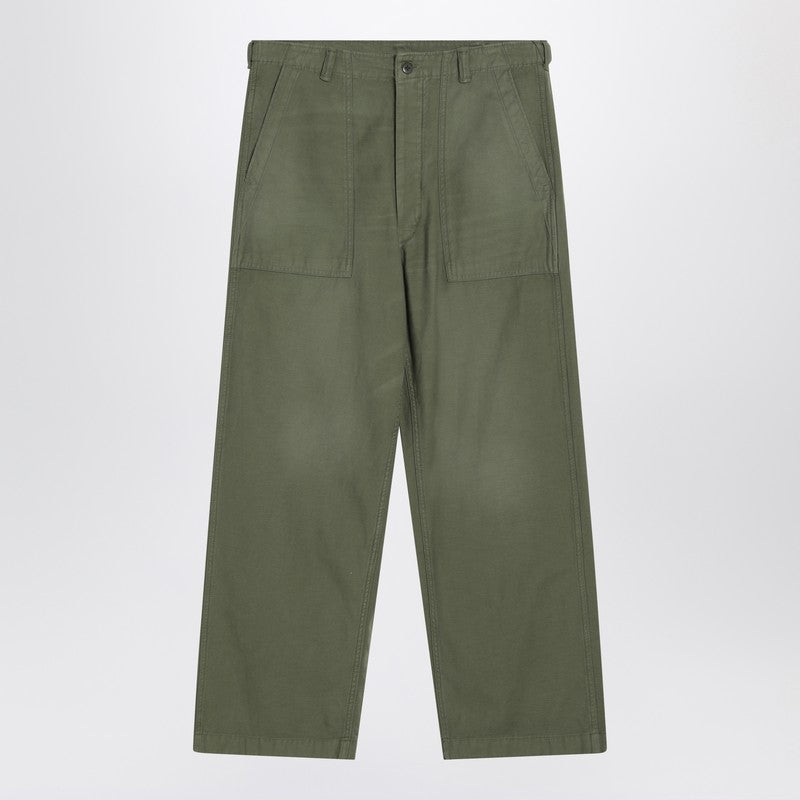 Military Green Cotton Trousers