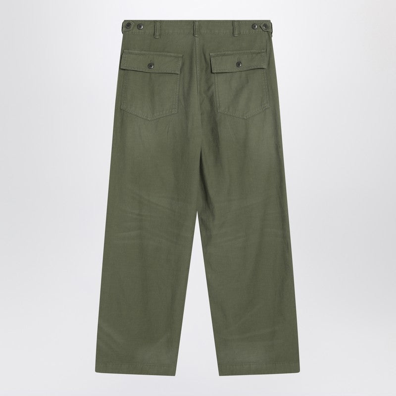 Military Green Cotton Trousers