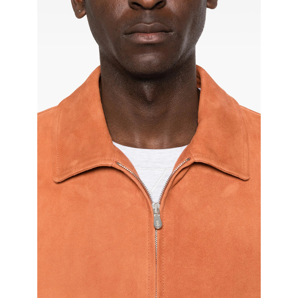 Leather Outerwear Brunello Cucinelli