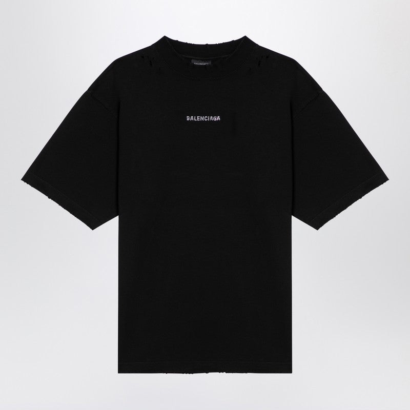 Balenciaga Back Black Jersey T-shirt
