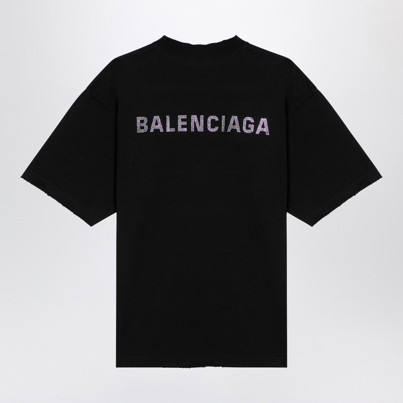 Balenciaga Back Black Jersey T-shirt