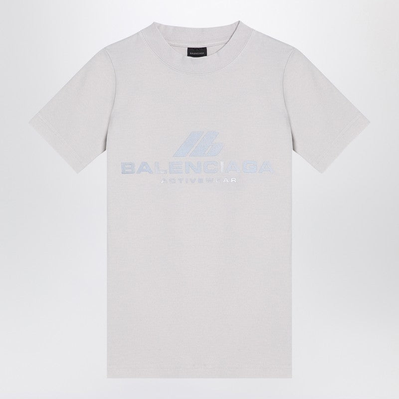 White Activewear T-Shirt In Stretch Jersey
