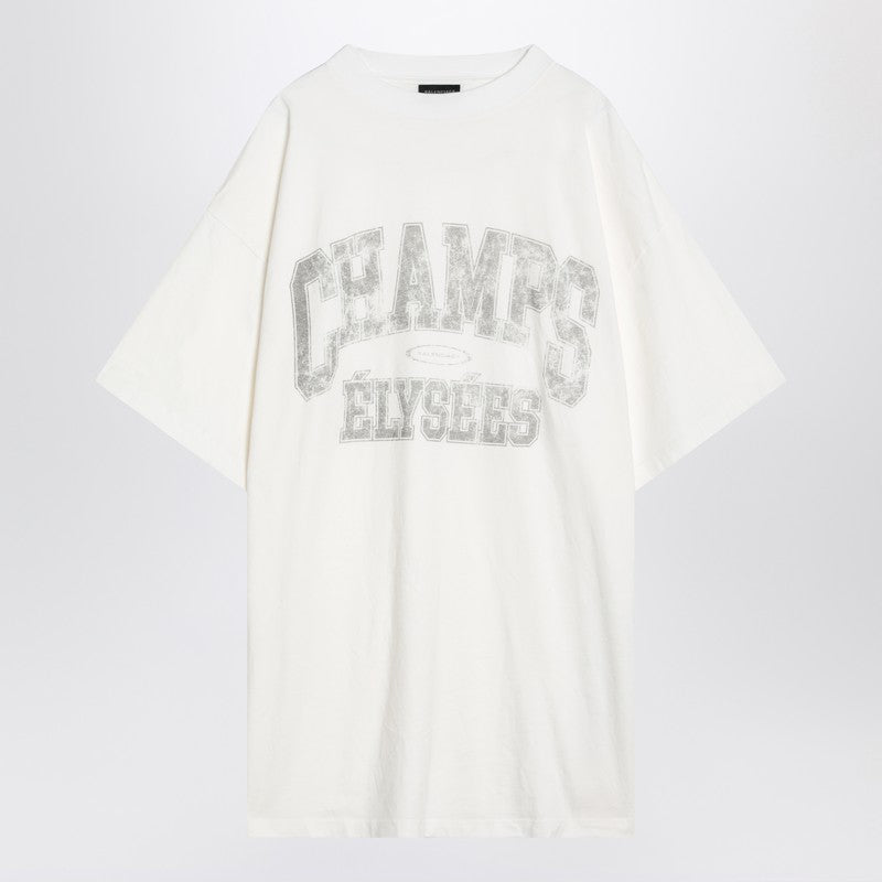T-shirt Over Champs-Elysées White