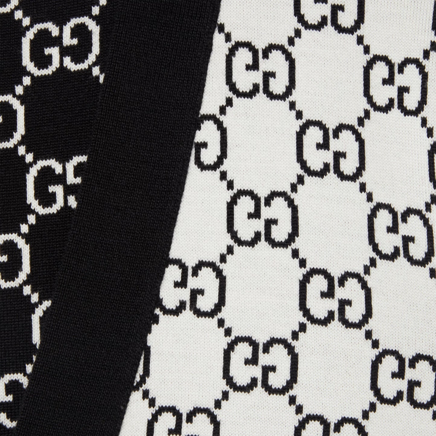 Reversible GG wool jacquard cardigan