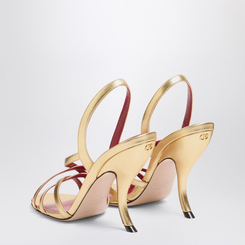 Fetishique sandals gold leather