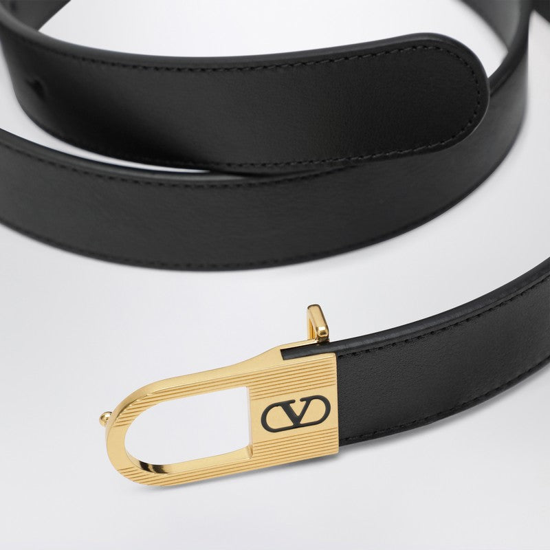 Black Vlogo Signature belt