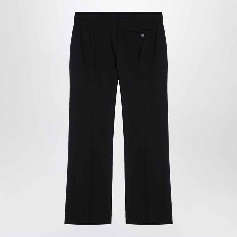 Black Tailored Trousers In Wool