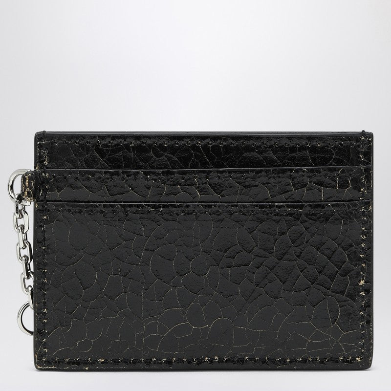 T-Bar Credit Card Holder Black/caramel