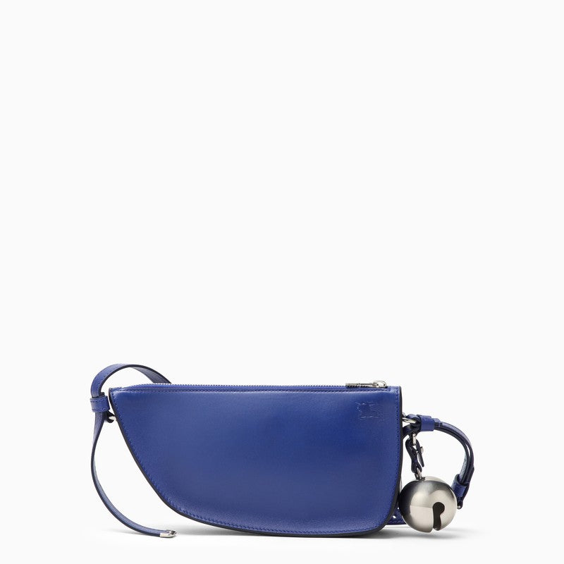 Medium Shield Blue Leather Bag