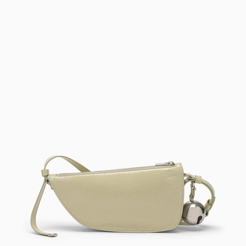 Small Shield light green leather bag