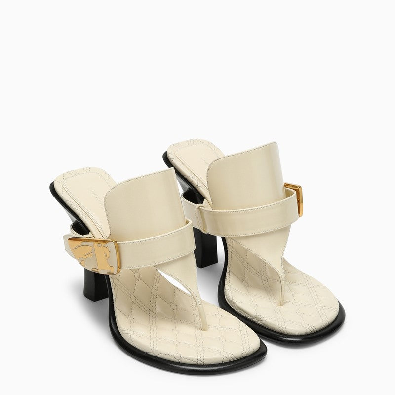 Light Beige Leather Bay Sandals