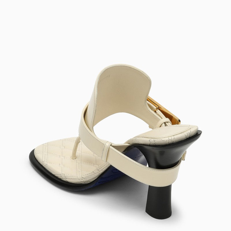 Light Beige Leather Bay Sandals