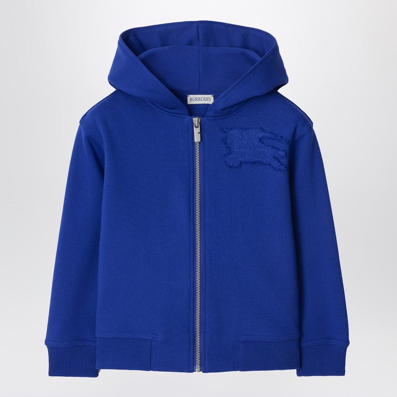 Electric Blue Cotton Hooded Sweatshirt With EKD Logo