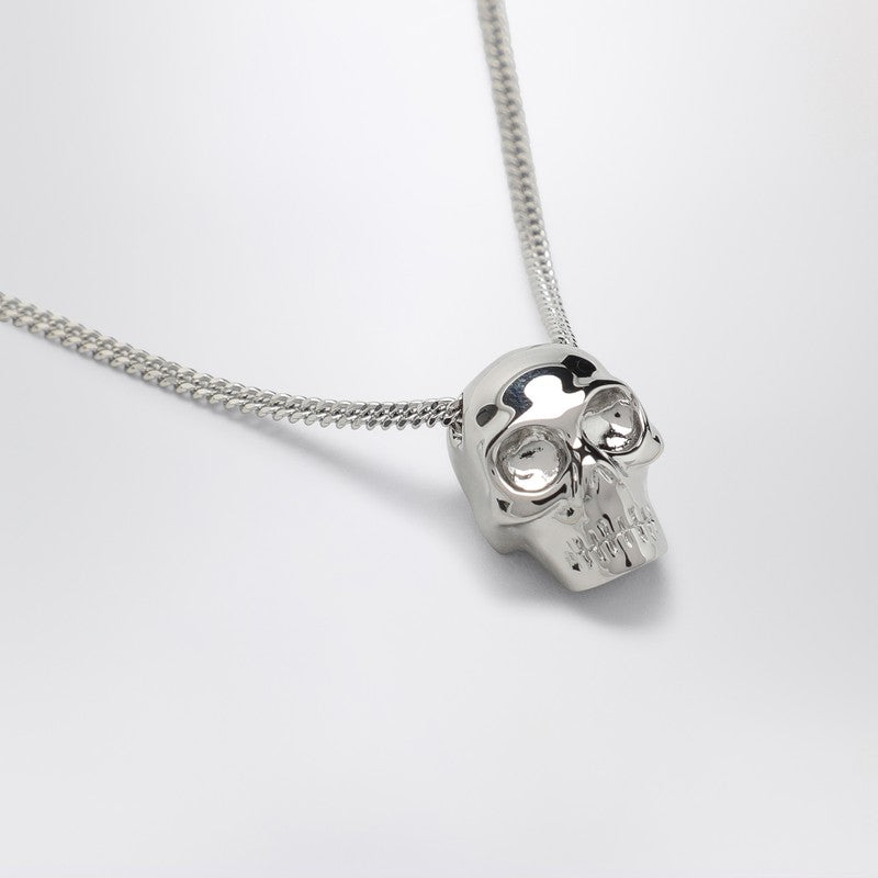Skull Necklace In Palladium