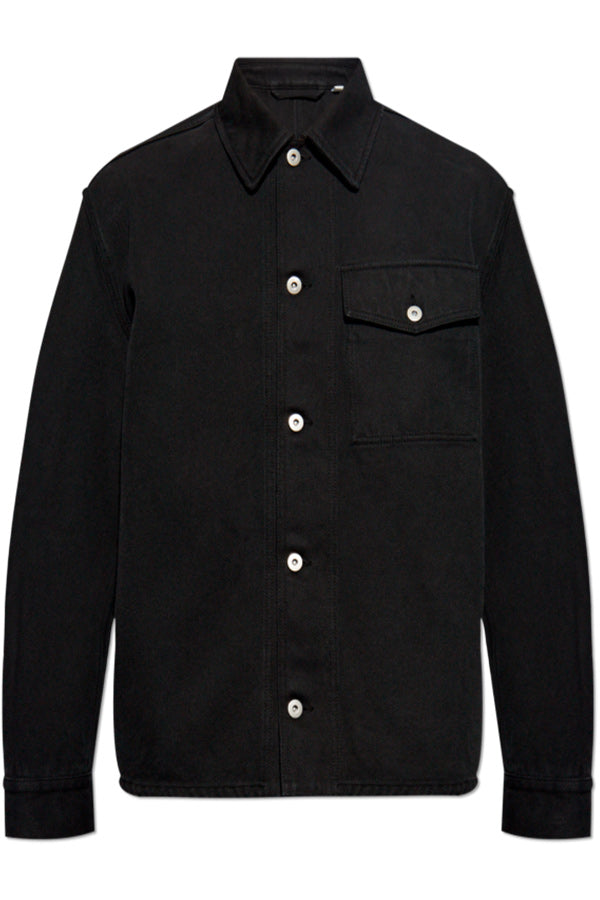 Long Sleeved Buttoned Denim Jacket