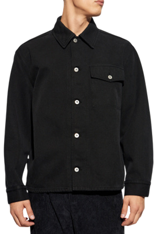 Long Sleeved Buttoned Denim Jacket
