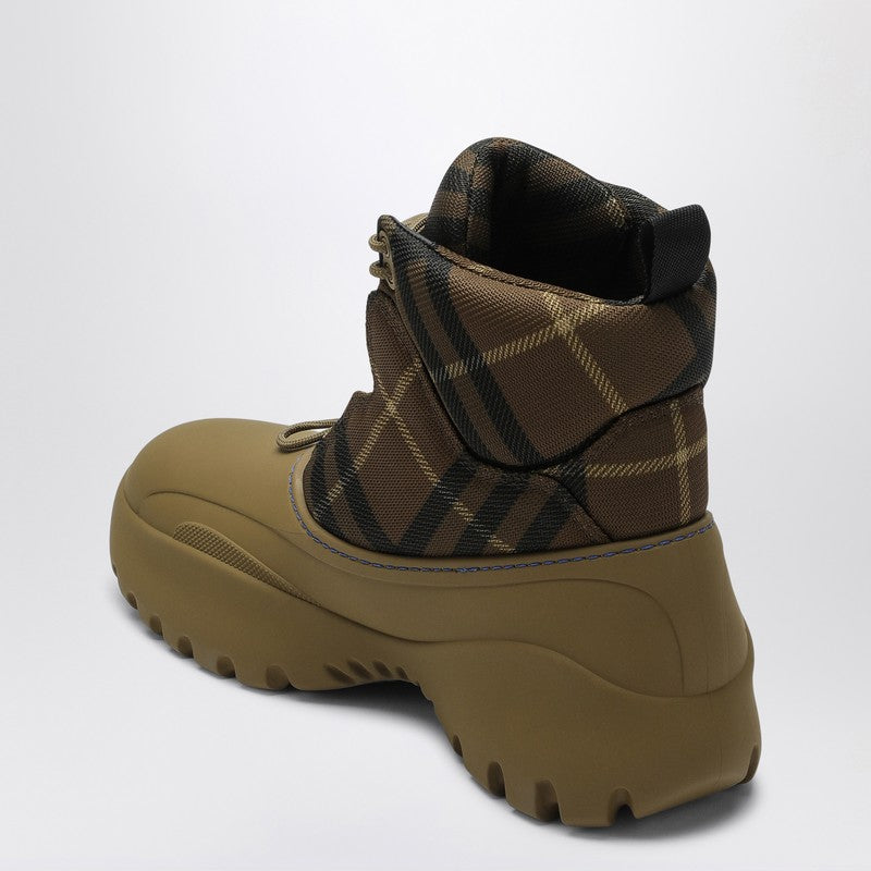 Scoot Trek Ankle Boot With Check Pattern