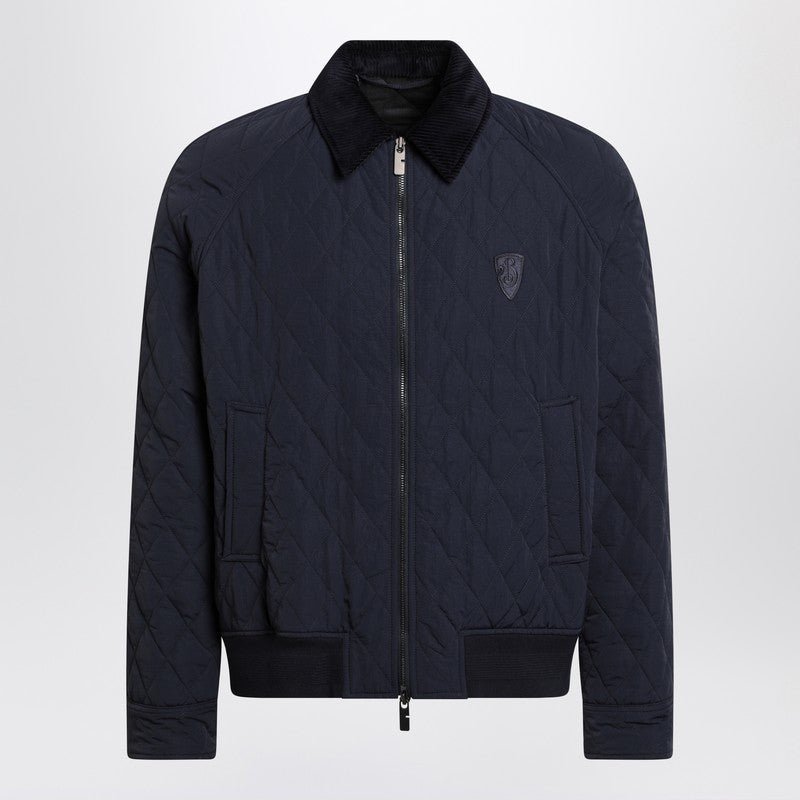 Quilted Jacket Navy Blue In Nylon
