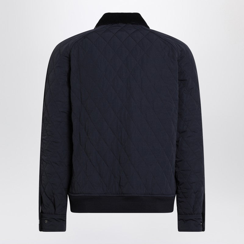 Quilted Jacket Navy Blue In Nylon