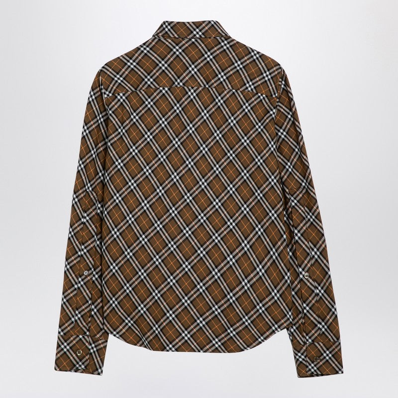 Oxid-coloured Check Cotton Shirt