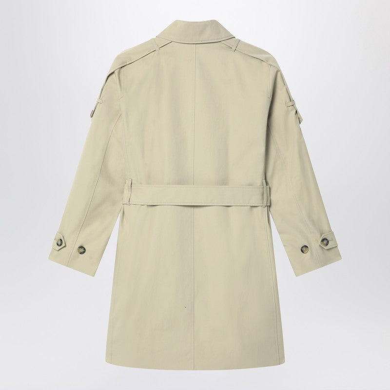 Double-breasted Trench Coat With Belt