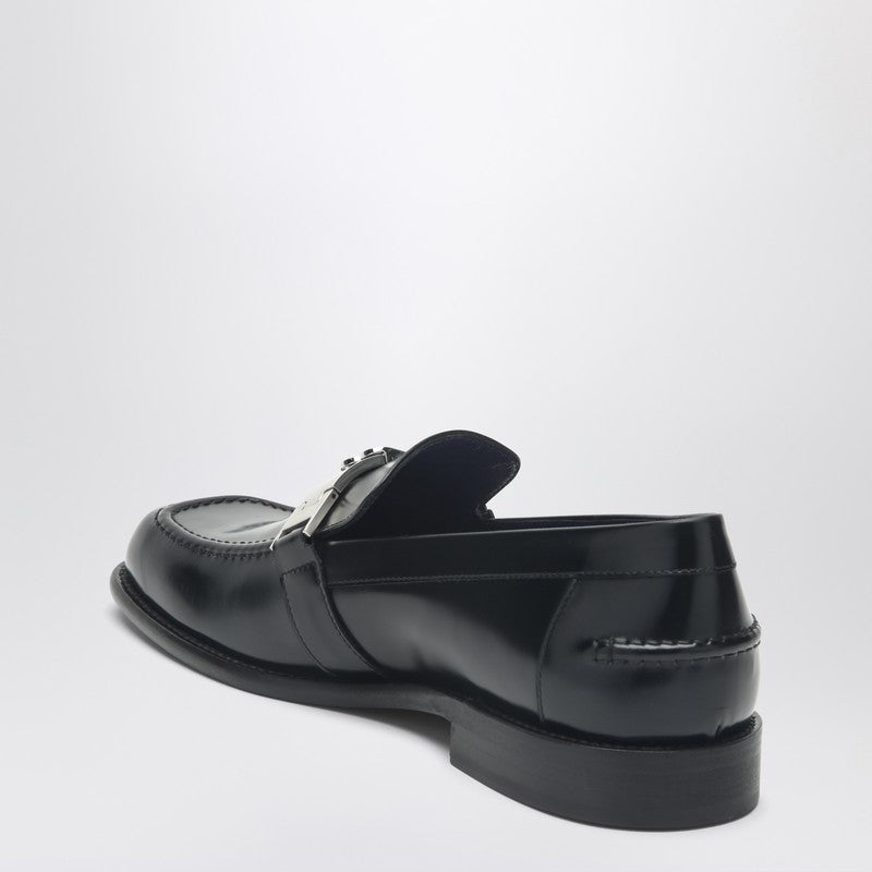 Mocassino Tower Black In Leather