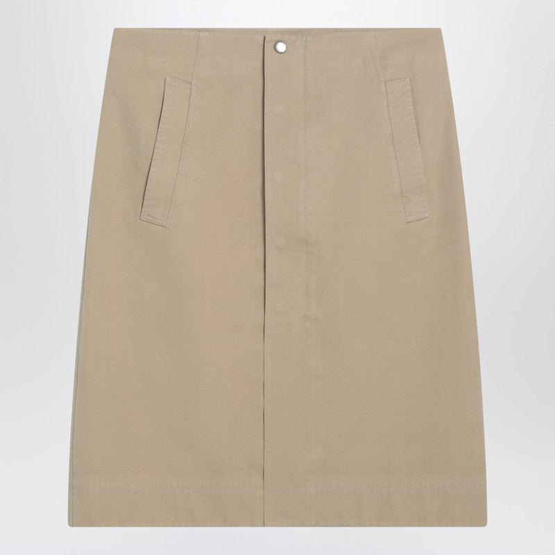 Beige Cotton Skirt